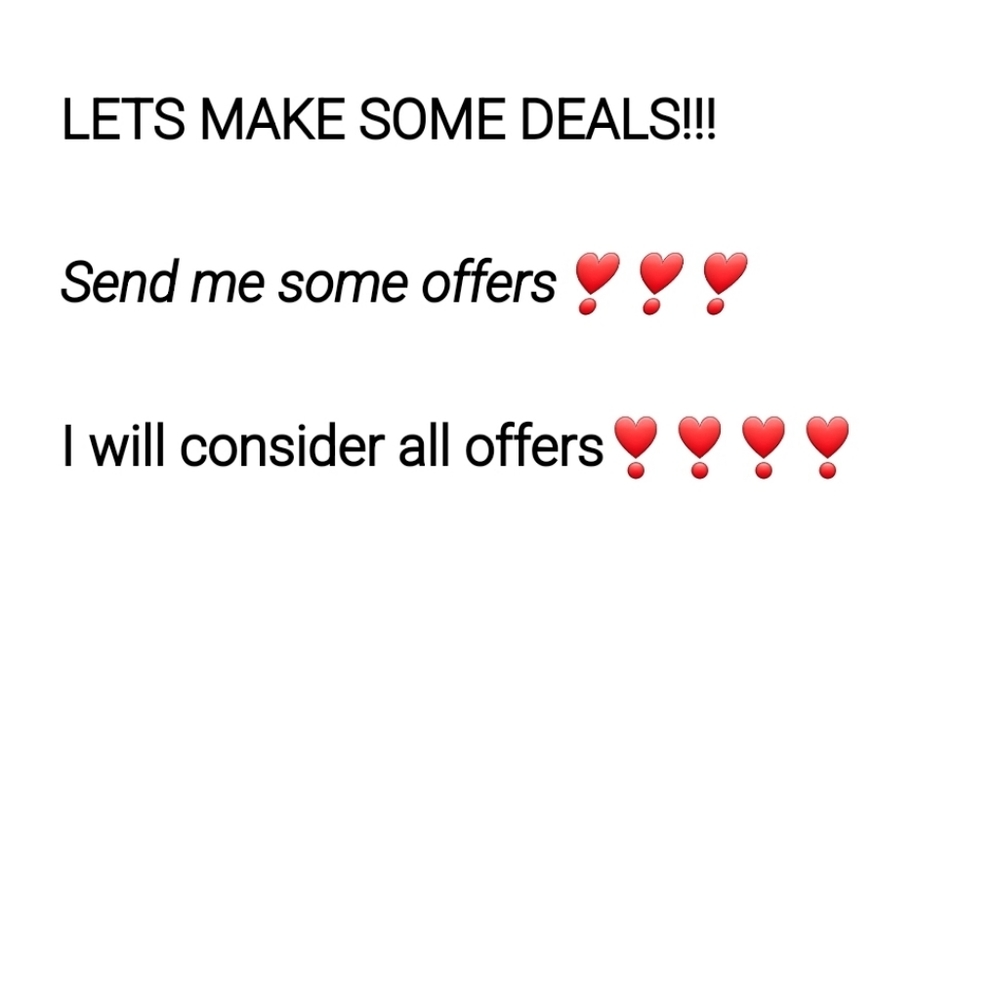 Willing to accept offers on items in my closet!!